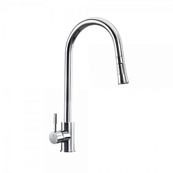 Смеситель для кухни с выдвижной лейкой FLO2, Artize AKF-CHR-77175B Artize