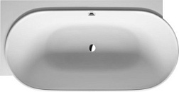 Ванна из материала DuraSolid Luv 185х95 см, левая, с бесшовной панелью, овальная, Duravit 700431000000000 Duravit