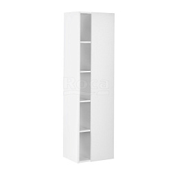 Шкаф-колонна Etna 45,5х30,6х160 см, белый глянец, зеркальная дверца, реверсивная установка двери, подвесной монтаж, Roca 857303806 Roca