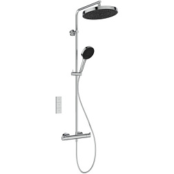 Душевая система без излива Ceratherm T25+ 3 режима ручной лейки, 30 см, round, термостат, верхний душ, с лейкой, Ideal Standard A7689AA Ideal Standard